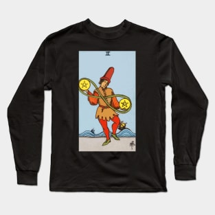 Tarot Card = Two of Pentacles Long Sleeve T-Shirt